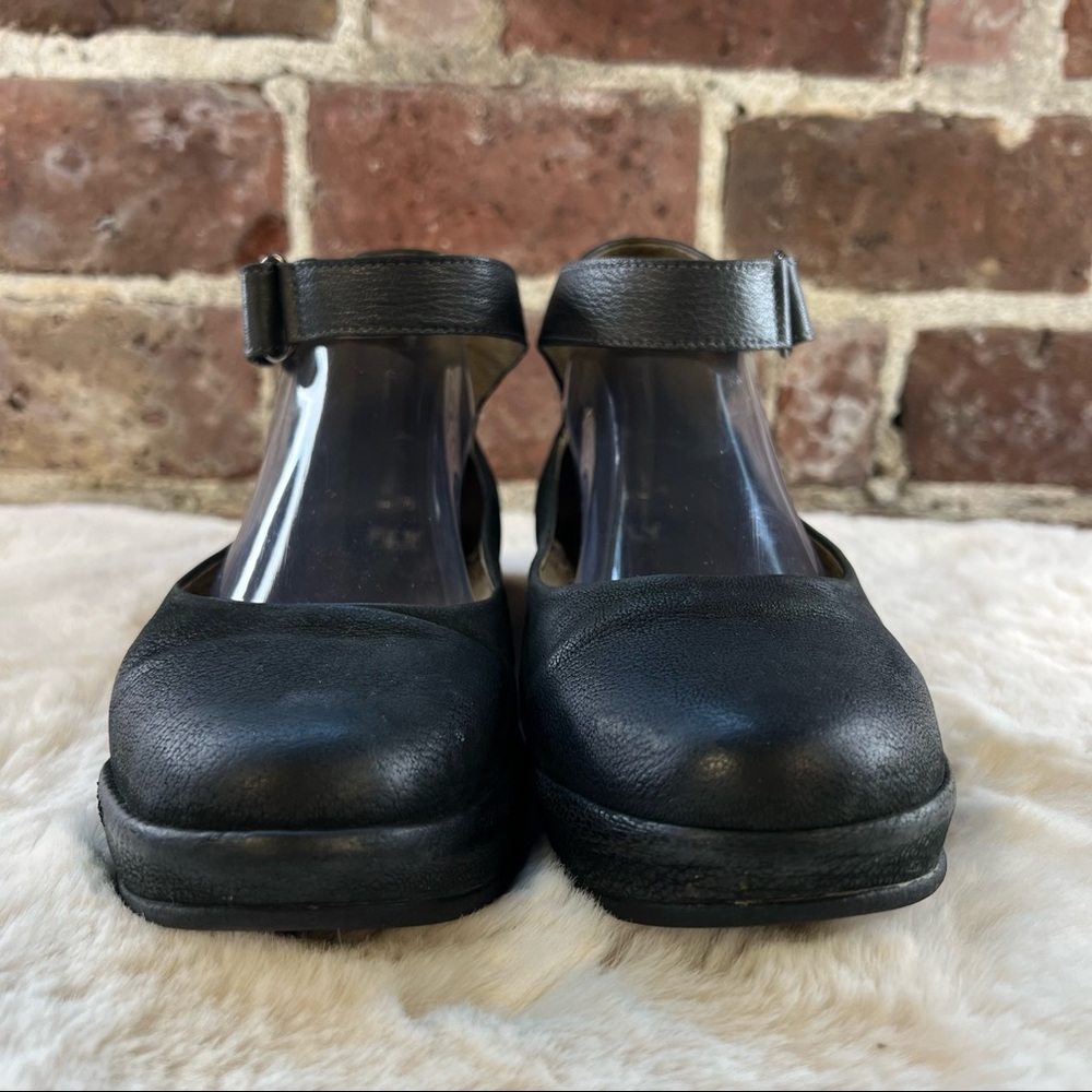 Fly London Gray & Black Wedge Slip-On Shoes Sz 39/9 - Picture 4 of 12
